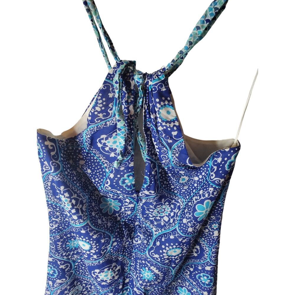 Trina Turk Cotton/Silk Halter Mini Dress, Size 2 - Picture 4 of 6